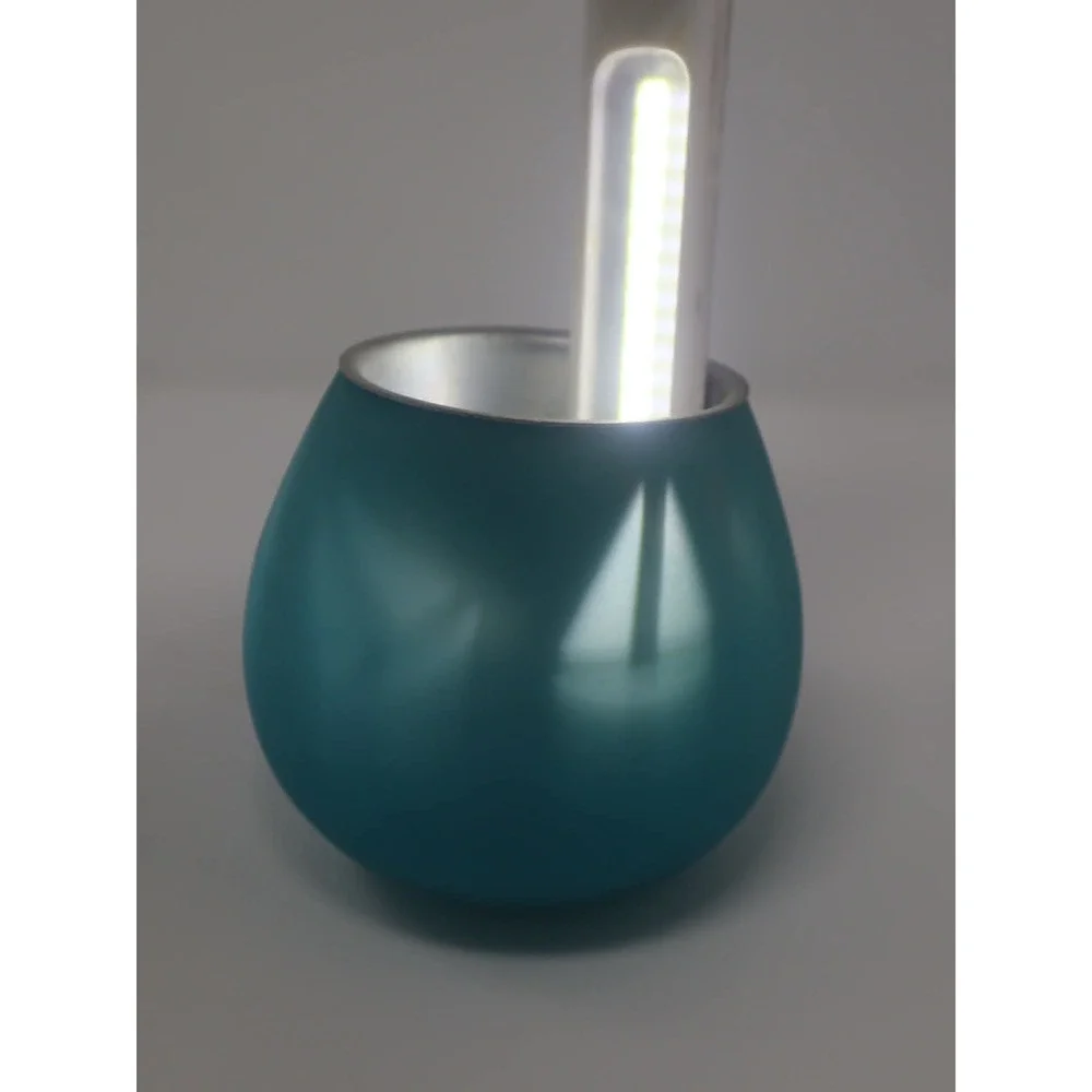 Teal Candleholder Glass 3.5in Sailboat Nautical Frosted Votive Cup Sea Bathroom